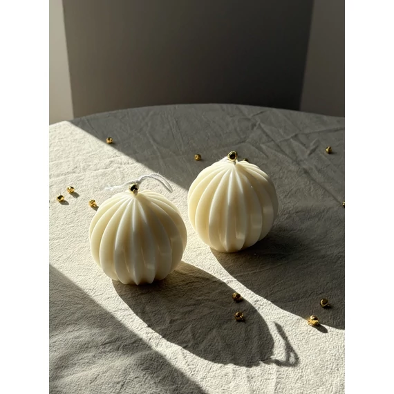 Karácsonyi gömb gyertya szett