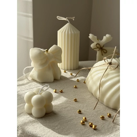 Hógömb trió gyertya szett